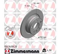 2x Disco freno pieno 150.3499.20 ZIMMERMANN per BMW 1 2 Coupé 2 Cabriolet