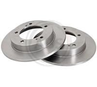 2x Disco freno pieno 15657 A.B.S. per SUZUKI SAMURAI Fuoristrada chiuso SJ410