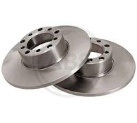 2x Disco freno pieno 15740 A.B.S. per MERCEDES-BENZ 123 Tre volumi 123 T-Model
