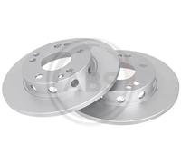 2x Disco freno pieno 15778 A.B.S. per MERCEDES-BENZ 190