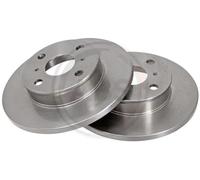 2x Disco freno pieno 15960 A.B.S. per TOYOTA COROLLA COROLLA Liftback