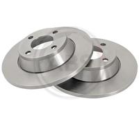 2x Disco freno pieno 16201 A.B.S. per AUDI 80 B4 Tre volumi 80 B4 Avant