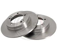 2x Disco freno pieno 16207 A.B.S. per MITSUBISHI ECLIPSE I