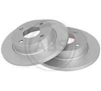 2x Disco freno pieno 16211 A.B.S. per NISSAN MICRA II