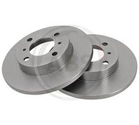 2x Disco freno pieno 16271 A.B.S. per PROTON MITSUBISHI