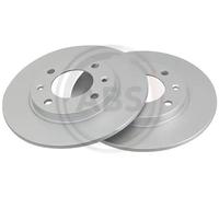 2x Disco freno pieno 16876 A.B.S. per CITROËN PEUGEOT