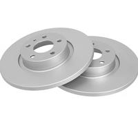 2x Disco freno pieno 16949 A.B.S. per ALFA ROMEO 156 156 Sportwagon 147