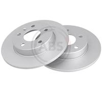 2x Disco freno pieno 16955 A.B.S. per OPEL ASTRA H Familiare ASTRA G Hatchback