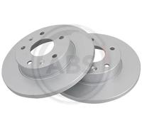 2x Disco freno pieno 17011 A.B.S. per LAND ROVER FREELANDER I