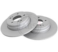 2x Disco freno pieno 17107 A.B.S. per MERCEDES-BENZ SL