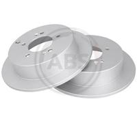 2x Disco freno pieno 17200 A.B.S. per HYUNDAI KIA