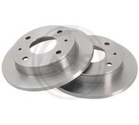 2x Disco freno pieno 17209 A.B.S. per HYUNDAI ATOS