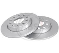 2x Disco freno pieno 17333 A.B.S. per AUDI SEAT