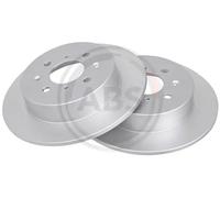 2x Disco freno pieno 17376 A.B.S. per HONDA CIVIC VII Coupé CIVIC VII Tre volumi