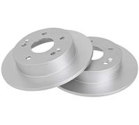 2x Disco freno pieno 17585 A.B.S. per HONDA ACCORD VI Coupé