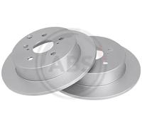 2x Disco freno pieno 17609 A.B.S. per TOYOTA COROLLA Verso