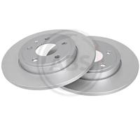 2x Disco freno pieno 17627 A.B.S. per AUDI SEAT