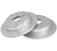 2x Disco freno pieno 17664 A.B.S. per HONDA CR-V II CR-V III CR-V IV