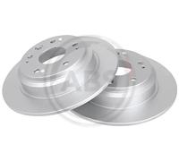2x Disco freno pieno 17691 A.B.S. per HONDA ACCORD VII Tourer