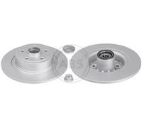 2x Disco freno pieno 17780C A.B.S. per RENAULT MEGANE II