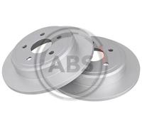 2x Disco freno pieno 17820 A.B.S. per JEEP GRAND CHEROKEE III COMMANDER
