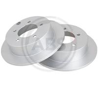 2x Disco freno pieno 18005 A.B.S. per MITSUBISHI LANCER VIII