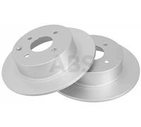 ABS All Brake Systems Disco freno 18040 pieno 2 pezzi per NISSAN TIIDA Hatchback Tre volumi