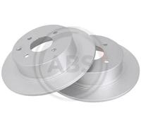 2x Disco freno pieno 18040 A.B.S. per NISSAN TIIDA Hatchback TIIDA Tre volumi