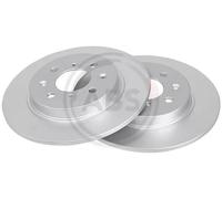 2x Disco freno pieno 18049 A.B.S. per HONDA JAZZ III INSIGHT