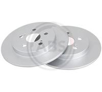 2x Disco freno pieno 18052 A.B.S. per TOYOTA SUBARU LEXUS