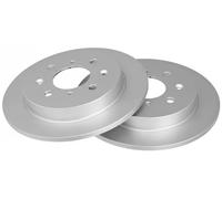 2x Disco freno pieno 18064 A.B.S. per HONDA JAZZ III JAZZ IV