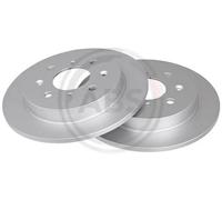 2x Disco freno pieno 18064 A.B.S. per HONDA JAZZ IV JAZZ III