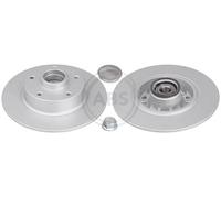 2x Disco freno pieno 18140C A.B.S. per RENAULT MEGANE III Grandtour FLUENCE