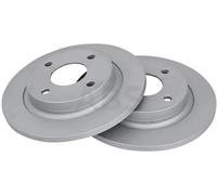 2x Disco freno pieno 18618 A.B.S. per FORD FIESTA VII FIESTA VII Van