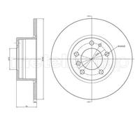 2x Disco freno pieno 23-0187 METELLI per BMW 5 5 Touring