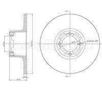 2x METELLI Disco freno Anteriore Ø213mm Altezza: 61mm Spessore: 9,6mm pieno 23-0220