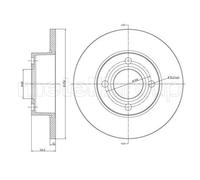 2x Disco freno pieno 23-0233 METELLI per AUDI 80 B4 Tre volumi 80 B4 Avant