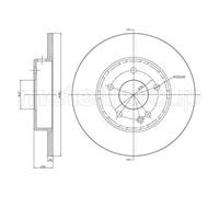 2x Disco freno pieno 23-0313C METELLI per MERCEDES-BENZ CLASSE C