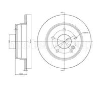 2x Disco freno pieno 23-0315C METELLI per MERCEDES-BENZ CLASSE C