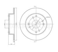 2x Disco freno pieno 23-0361 METELLI per ROVER HONDA