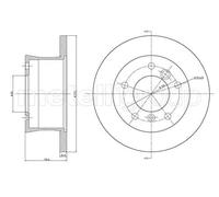 Metelli 'Dischi Mercedes Lcv: Sprinter 208 Cdi 23-0492