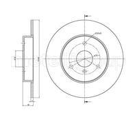 2x Disco freno pieno 23-0538C METELLI per SMART CITY-COUPE ROADSTER CABRIO