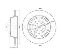 2x Disco freno pieno 23-0562C METELLI per VOLVO S80 I XC70 I Cross Country S60 I