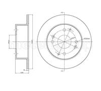 2x Disco freno pieno 23-0578 METELLI per HONDA ACCORD VI ACCORD VI Coupé