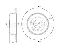 2x Disco freno pieno 23-0599C METELLI per MERCEDES-BENZ VANEO CLASSE A
