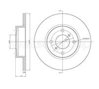 2x Disco freno pieno 23-0603 METELLI per SUZUKI OPEL