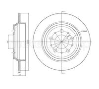 2x Disco freno pieno 23-0629C METELLI per VOLVO V70 I S70 XC70 I Cross Country