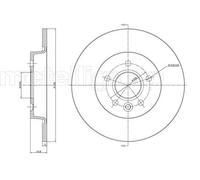 Metelli 'Dischi Ford: Verniciat C-Max 1.6 Tdci 23-0686C