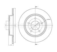 2x Disco freno pieno 23-0750C METELLI per MAZDA 5 3 Tre volumi 3