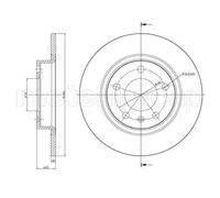 2x Disco freno pieno 23-0890C METELLI per OPEL CORSA D CORSA E ADAM